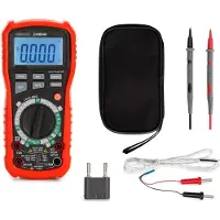 Velleman Digitalmultimeter, Data Hold, berührungslose Spannungserkennung, mit REL-Funktion, geeignet für die Messung von AC/DC-Strom, AC/DC-Spannung, Widerstand, Frequenz, Temperatur, Durchgang,
