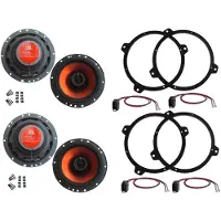 DSX JBL Audio Boxen Set für BMW 3er E46 Limousine Baujahr 03.1998 - 02.2005 Frontlautsprecher und Heckablage 800 Watt