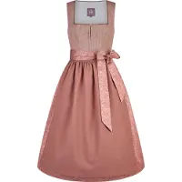 Spieth & Wensky Dirndl "Dirndl Karissa", Damen, Gr. 32, N-Gr, rot, Obermaterial: 50% Wolle WO. 50% Polyester PES., uni, regular fit, Kleider Dirndl, mit eleganter Schürze