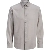 Jack & Jones Langarmhemd "JJESUMMER LINEN BLEND SHIRT L/S SN" Baumwollmischung, regular fit
