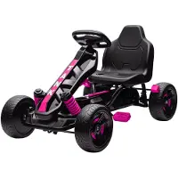 AIYAPLAY Gokart Tretauto mit Handbremse, Automatisches Kupplungssystem