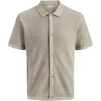 Jack & Jones Strickpullover "JJEGEORGE KNIT SHIRT SS SN" mit Polokragen