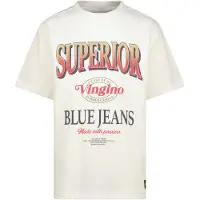 Vingino Oversized T-Shirt Hanis Junge Weiß 92