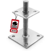 BigDean Pfostenträger höhenverstellbar Höhe 30– 150mm – verzinkt & zum Aufschrauben