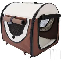 PawHut Hundebox faltbare Hundetransportbox Haustierrucksack 46 x 36 x 41 cm