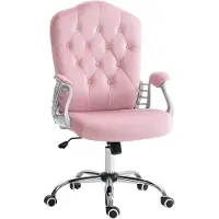 Vinsetto HOMCOM Bürostuhl, Ergonomisch Schreibtischstuhl mit Wippfunktion, Drehfunktion