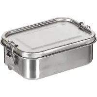 MFH FoxOutdoor Lunchbox, "Premium", Edelstahl,ca. 16 x 11,5 x 6 cm