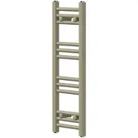 LuxeBath Handtuchheizkörper Sahara 300x800 mm Beige, Badheizkörper Seitenanschluss, Handtuchtrockner gerade, Handtuchhalter Wandheizkörper Badezimmer