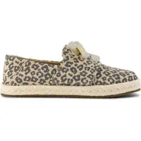 Toms Carolina Lace UP oatmeal small leopard spots 35.0