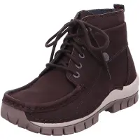 Wolky Stiefelette Jump 0472511-300, Antique Nubukleder, Braun, Fußbett zum Wechseln 40