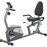 HOMCOM Liegeergometer mit LCD-Anzeige 8 stufig Magnetwiderstand bis 110 kg