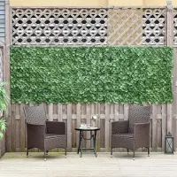 SUGIFT Balkon Sichtschutzgitter Kunsthecke, Künstlicher Sichtschutz Hecke, PE UV-beständig, Dunkelgrün | wetterfest | 1,1 kg | 300 x 100 cm
