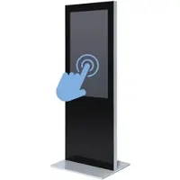 Showdown Displays Digitale Infostele Slim Mit 50" Samsung-Bildschirm und Touch-Folie