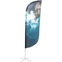 Showdown Displays Beachflag Alu Paddelform 450cm Druck Einseitig