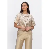 Freebird Damen Blazers F-wv-jaquard-fantasy-26-1 - Goud - Größe S