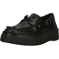 Clarks Mokassin Torhill Boat mit 4 cm Plateauprofilsohle 1216 Black Leather 36