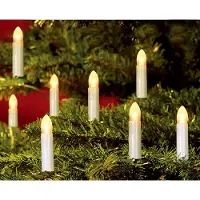 Trendline Kerzenlichterkette mit Timer 570 cm warmweiß für Außen 20 LED