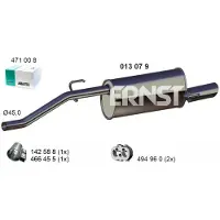 ERNST Endschalldämpfer 013079 für OPEL GENERAL MOTORS