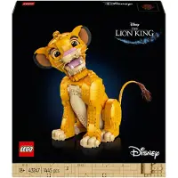 LEGO Disney 43247 Der König der Löwen-Junger Simba, beweglicher Kopf, 1445 Teile
