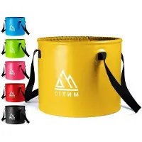 OEM Leichtgewichtes, faltbares Eimer-Set - Ideal für den Campinggebrauch - 15L oder 20L - Gelb - Wetterfestes Tarpaulin