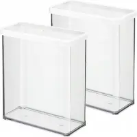 Rotho Vorratsbehälter für trockene Lebensmittel 3,2L 2er-Set Loft