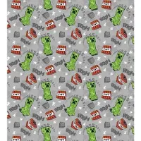 Minecraft COFI 1453 Minecraft Flanell Kuscheldecke – 180x200 cm Wohndecke