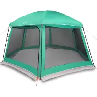 vidaXL Poolzelt mit abnehmbarem Überzelt Netzwänden Meergrün 512x458cm