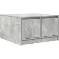 vidaXL Couchtisch mit Schubladen Betongrau 70,5x70x40 cm