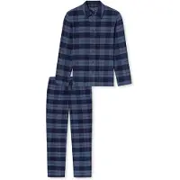 Schiesser Pyjama Selected Premium Warming in Faded denim | Gr.: 56