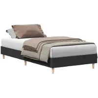 vidaXL Bettgestell ohne Matratze Schwarz 100x200 cm Holzwerkstoff