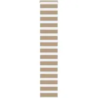 vidaXL Doppelrollo Sandbraun 40x230 cm Stoffbreite 35,9 cm Polyester
