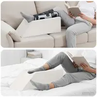 vidaXL Beinkissen 68 x 25 x 21,5 cm Fest PU-Schaum Weiß