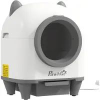 PawHut Selbstreinigende Katzentoilette mit App-Steuerung 80L Geruchsbeseitigung