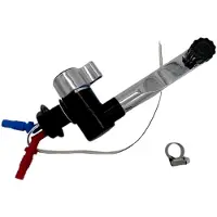 Markenlos Wasserhahn London für Wohnmobile, Wohnwagen, Boote oder Camping, verchromt, für heißes und kaltes Wasser, mit Schalter, 12 V / 24 V