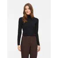 Vila Rollkragenpullover "VIMALU ROLLNECK L/S KNIT TOP NOOS" Materialmix