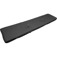 Madison Bierbank-Sitzkissen Basic schwarz Kissen Auflage 120x27,5 Garten Möbel