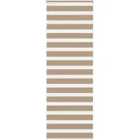 vidaXL Doppelrollo Sandbraun 85x230 cm Stoffbreite 80,9 cm Polyester