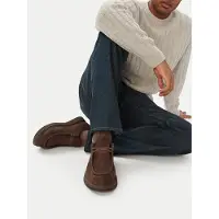 Tommy Hilfiger Halbschuhe Comfort Nubuck Moc Toe Shoe FM0FM05975 Dunkelbraun 42