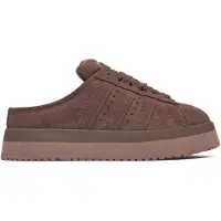 Adidas Clog ORIGINALS "CAMPUS 00ER WINTER LOW", Damen, Gr. 41, earth strata, earth strata, trace braun, Leder, Schuhe Clog, Hausschuh, Pantolette, Mule, Slipper mit Plateua für Herbst und Winter