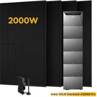 Anker SOLIX Solarbank 4 E5000 Pro, mit 4 x 500 Bifaziale Solarmodule, by Powerness - 30kWh / 1x Smart Meter Gen 2 / Selbstabholung