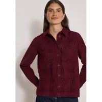 Cecil Langarmbluse Cordbluse mit Karomuster