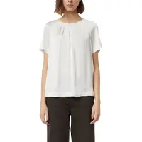 Comma Shirtbluse Sommer-Bluse mit gerafftem Kragen und Cut-out
