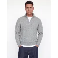 Jack & Jones Troyer "JJESOHO OLLIE KNIT HALF ZIP SN" Materialmix, relaxed fit