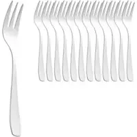 Esmeyer Kuchengabeln Saskia 231-093, silber poliert, Edelstahl 18/10, 15 cm, 12 Stück
