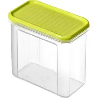 Rotho 1742105070, Box, Rechteckig, 1 l, Limette, Transparent, 90 mm, 130 mm