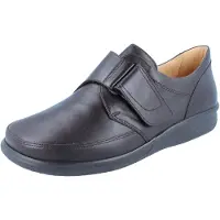 Ganter SENSITIV Kurt K Kletthalbschuhe espresso/Calf-Glattleder - Größe: UK 10