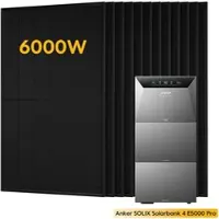 Anker SOLIX Solarbank 4 E5000 Pro, mit 12 x 500 Bifaziale Solarmodule, by Powerness - 15kWh / ohne Zubehör / Standardversand