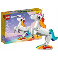 LEGO Creator 31140 3W1: Einhorn, Seepferdchen, Pfau mit beweglichen Teilen