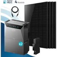 SolarMars Anker SOLIX Solarbank 4 E5000 Pro Balkonkraftwerk 2000W mit Speicher - 2x BP5000 / Ohne HAL / Deutschland