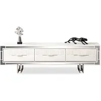 Xl Moebel Gmbh Sideboard TV Ständer Wandpanel Weiß RTV Lowboard Moderne Wohnwand